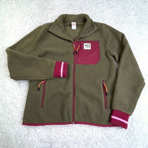 Kari Traa Rothe Fleece Full Zip Jacket Olive green - Picture 2 of 9